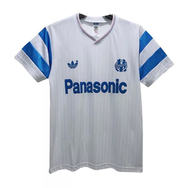 Tailandia Camiseta Marsella Replica Primera Ropa Retro 1990 Blanco